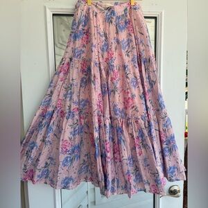 LoveShackFancy Haru Maxi Skirt in Whispering Lilac